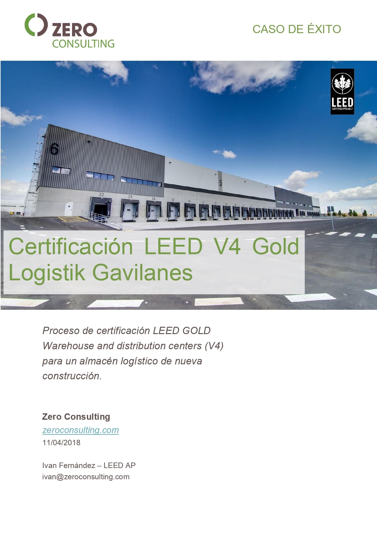 ZER - Portada E - Logistik Gavilanes Caso exito  